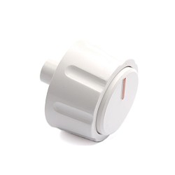 Bouton blanc universel Axe Long. 6mm - ES21805