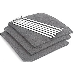 Filtre à charbon AK202AE1 240x220 mm (lot de 3) - 74X0998