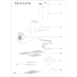 Vue éclatée HB901X