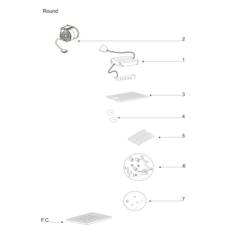 Vue éclatée AIRHLAMP021 - HLAMP021