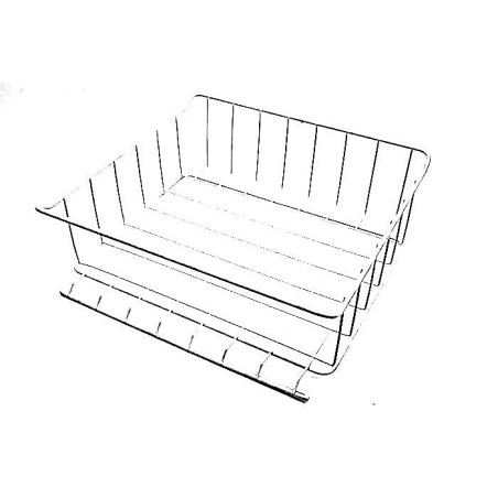 Panier Blanc intermédiaire LXH 401X152 Réfrigérateur Ariston Scholtès Hotpoint - C00075232