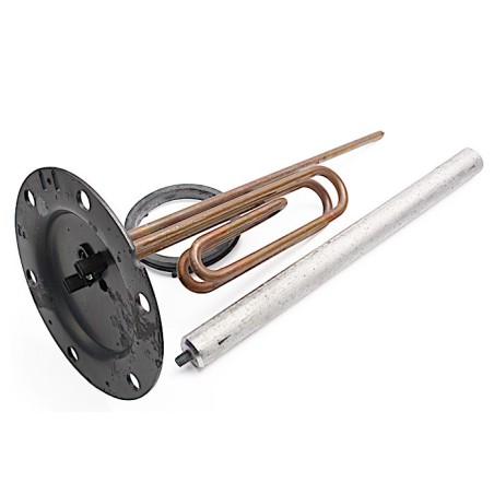 Résistance de chauffe-eau blindée mono 2200W AVEC JOINT + ANODE - 030238