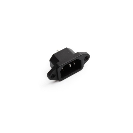 Prise fiche euro noire 10A petites cosses ordinateur