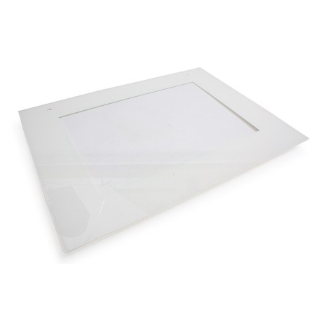 Vitre extérieure blanche pour porte de four Sauter - 76X1766