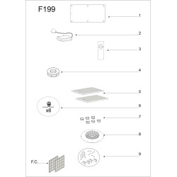Vue éclatée de hotte...