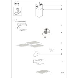 Vue éclatée de hotte...