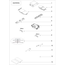 Vue éclatée plaque et hotte...