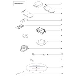 Vue éclatée plaque et hotte...
