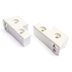 Kit charnières de porte pour Sèche linge Whirlpool Bauknecht - 481941719341 481931039858