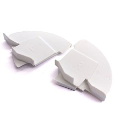 Caches charnières de porte pour lave-vaisselle Whirlpool Bauknecht (2x) - 481941719612