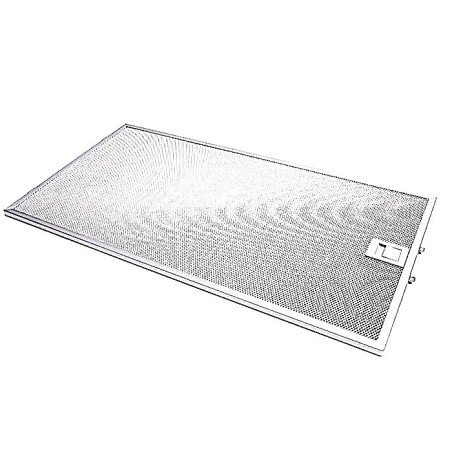 Filtre à graisse inox 500x265 mm hotte AIRFORCE pour modèle H90BK1 - AFGF142