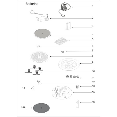 Vue éclatée AIRBALLERINAB