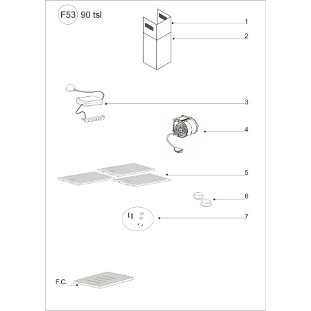 Vue éclatée AIRHBOX90P - HBOX90P