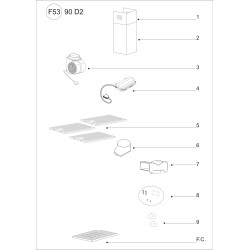Vue éclatée AIRHKC90X2 - HKC90X2