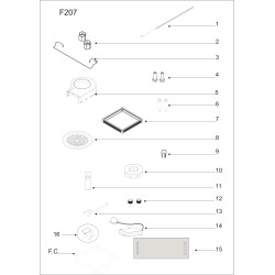Vue éclatée AIRHPFWHITE - HPFWHITE