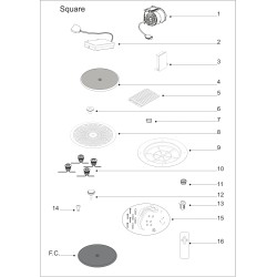 Vue éclatée AIRNEXTN SQUARE