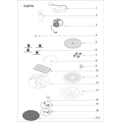 Vue éclatée AIRSOPHIEB