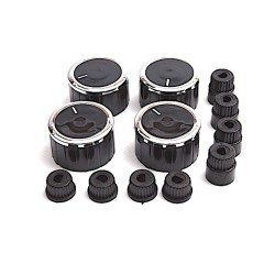 Kit boutons universel couleur noir inox - 43CU506