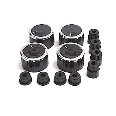 Kit boutons universel couleur noir inox - 43CU506