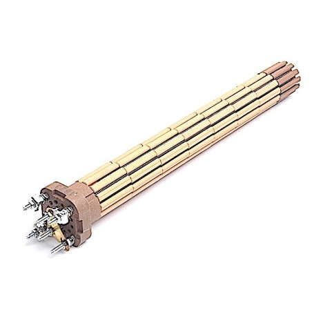 Résistance chauffe-eau stéatite triphasée 2400W L 420mm Ø 47mm - 060174 Résistance chauffe-eau stéatite triphasée 2400W L 420mm Ø 47mm - 060174