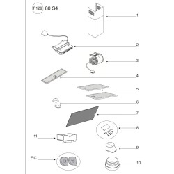 Vue éclatée AIREKOBLACK1 - EKOBLACK1